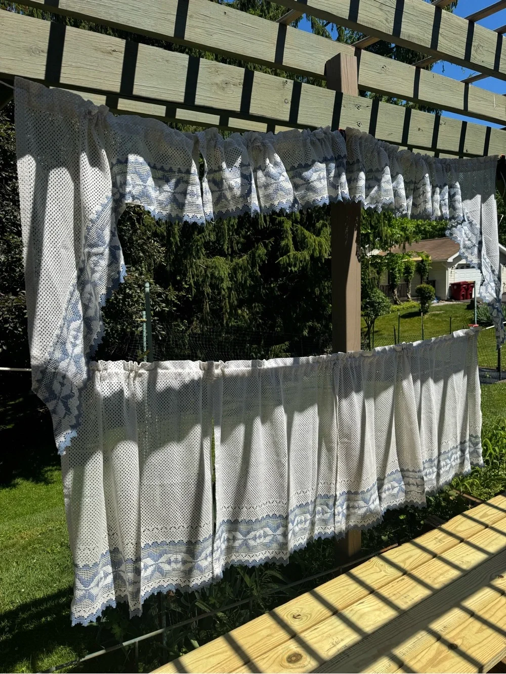 Vintage Cafe Curtain Set